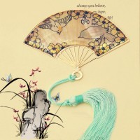 SF-10貝殼扇之黃鶯與梅（淺）